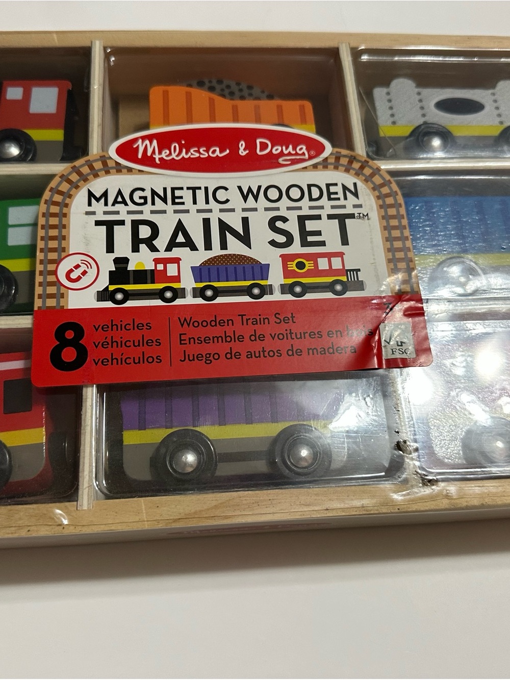 Melissa & Doug Magnetic Wooden Train Set - Multi-Color - Picture 1 of 7